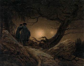 卡斯帕爾 大衛 弗裡德裡希 Two Men Contemplating The Moon 卡斯帕爾 大衛 弗裡德裡希 Two Men Contemplating The Moon